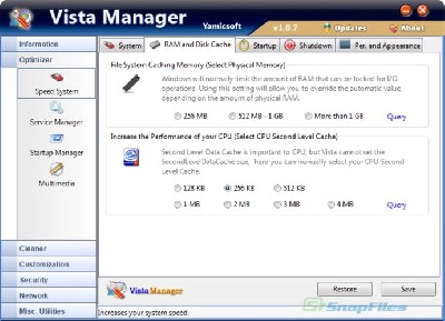 Yamicsoft Vista Manager 4.0.8