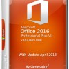Microsoft Office 2016 Pro Plus VL x64 16.0.4639.1000 April 2018 By Generation2
