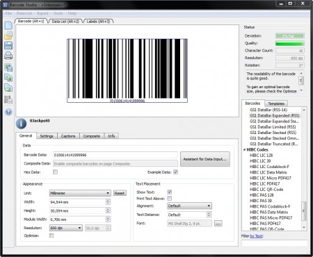 Barcode Studio Enterprise 12.3.0.17046