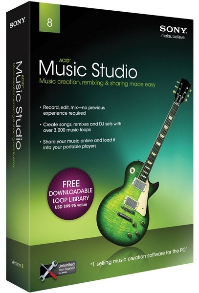 Sony ACID Music Studio 8.0 Build 178 + Rus