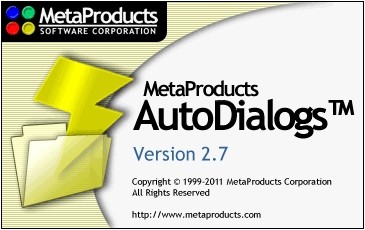 MetaProducts AutoDialogs 2.7.0.184