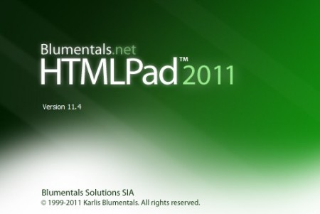 Blumentals HTMLPad 2011 11.4.0.133