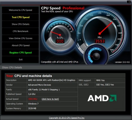 CPU Speed Professional 3.0.4.6