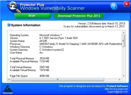 Windows Vulnerability Scanner 2.9