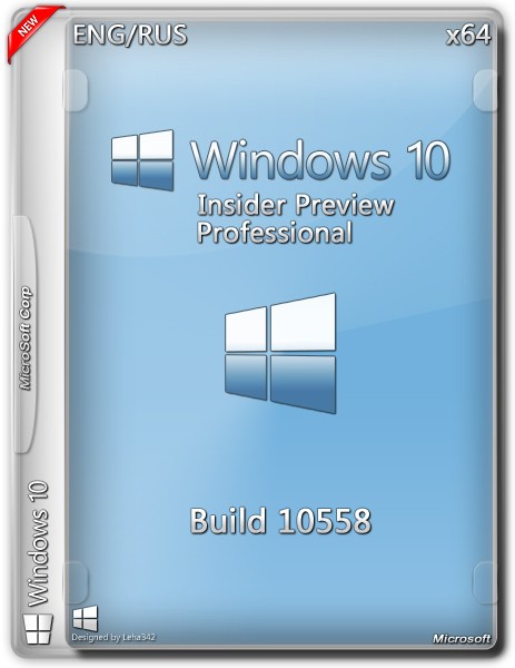 Windows 10 Pro Insider Preview x64 10558