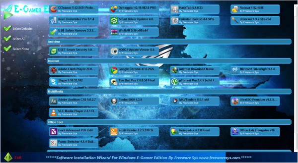 Windows 7/8.1/10 Pro x64 3in1 E-Gamer by DiLshad Sys