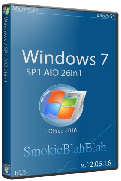 Windows 7 SP1 + Office 2016 26in1 by SmokieBlahBlah v12.05.16