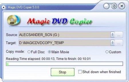 Magic DVD Copier 5.0.1
